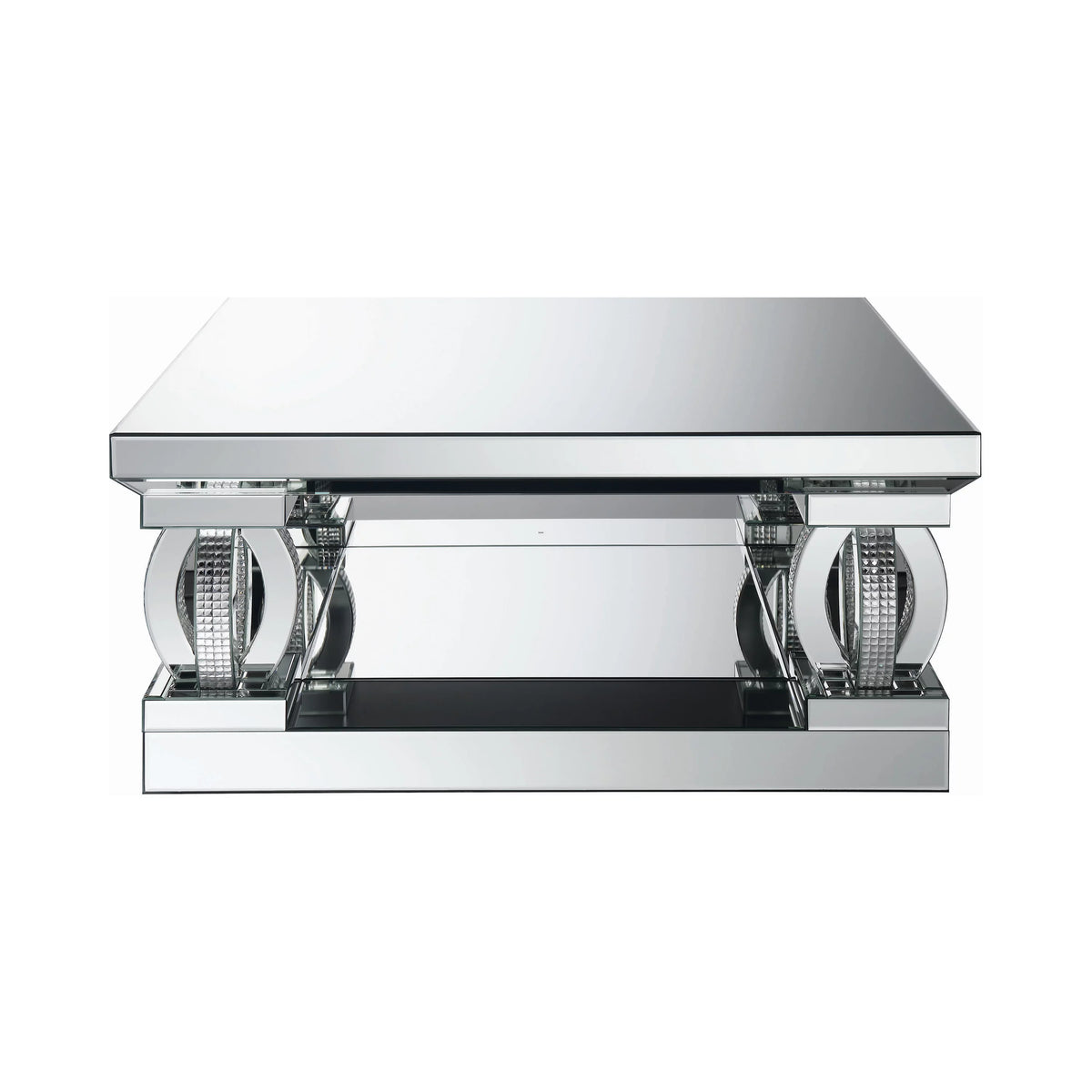 Square Coffee Table with Lower Shelf P471