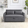 Gray 2-Seat Futon Sofa Bed X4989