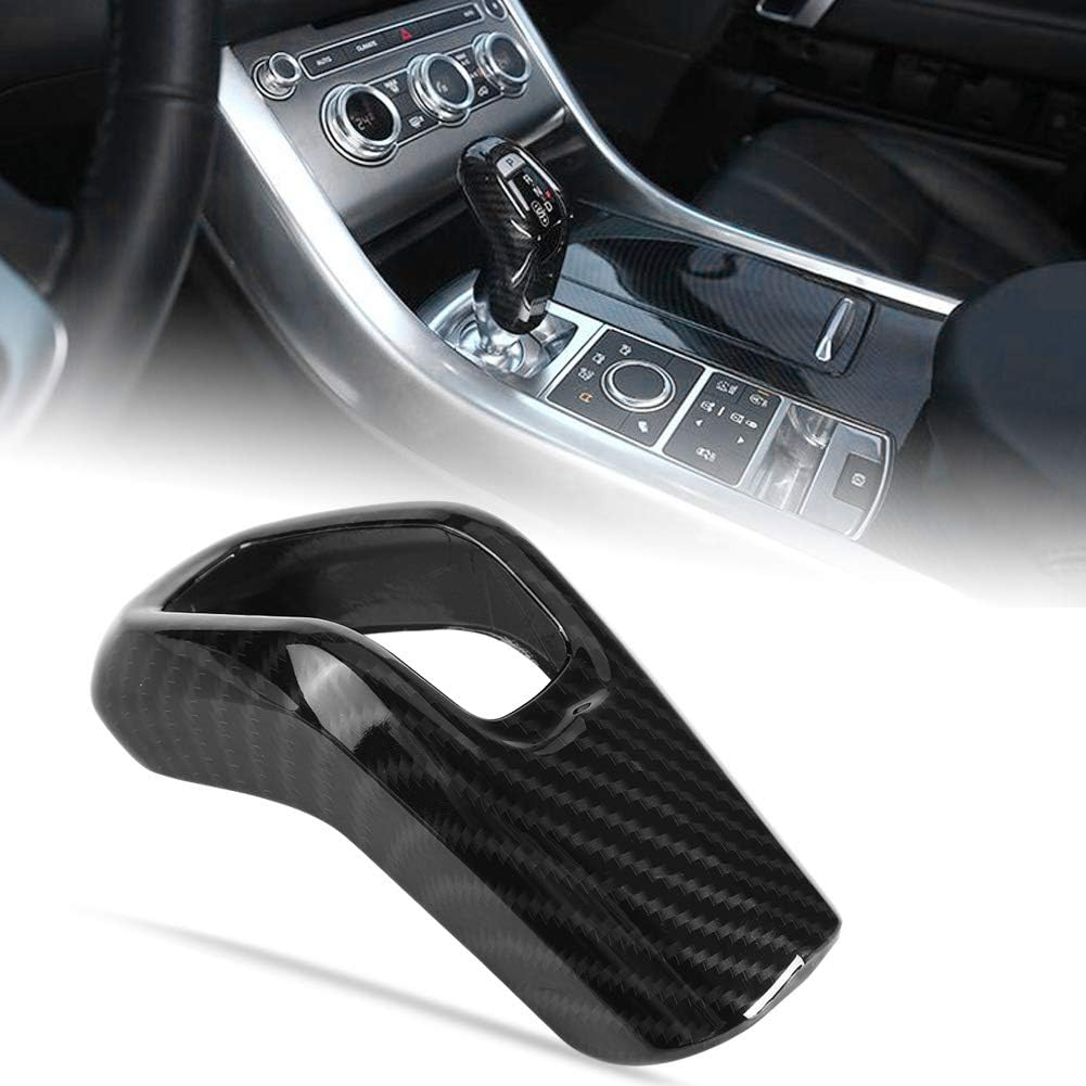 Carbon Fiber Car Gear Shift Knob Cover Trim Pack of 2 H465