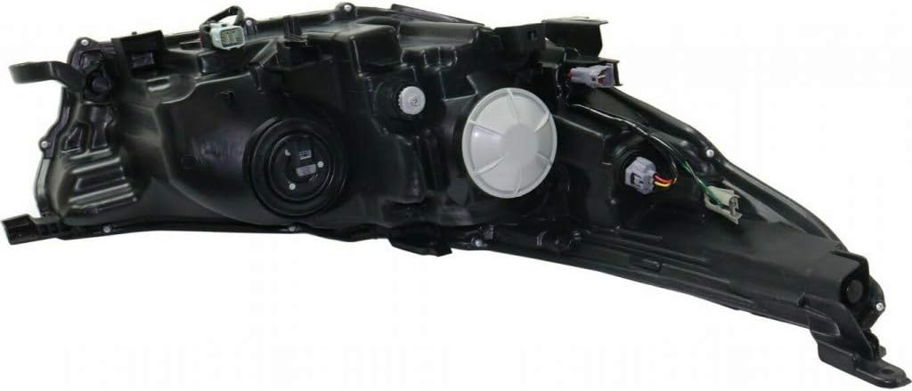 Passenger Side Headlight Assembly with Smoked Chrome Accent Z4548