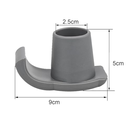Black Rubber Walker Glides L538056