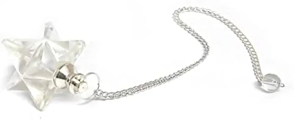 Natural Clear Quartz Pendulum D807