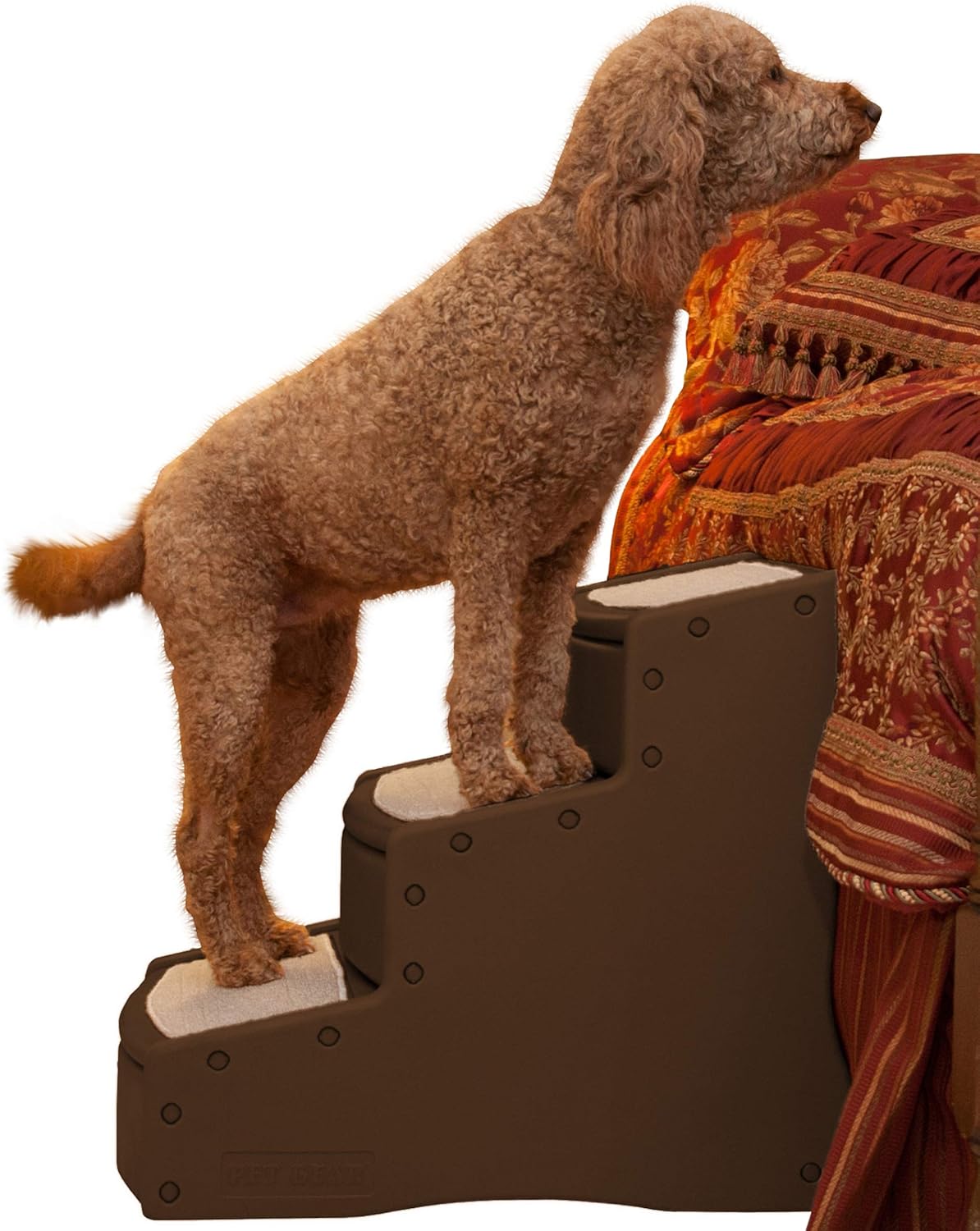 Pet Stairs, 3 Step, Extra Wide, Removable Carpet D637887