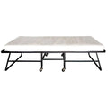 Black Metal Rollaway Bed Frame with Mattress S203782