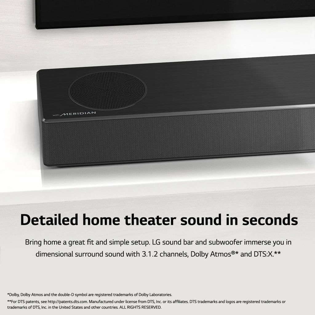 3.1.2 Channel High Res Audio Soundbar with Dolby Atmos U39194