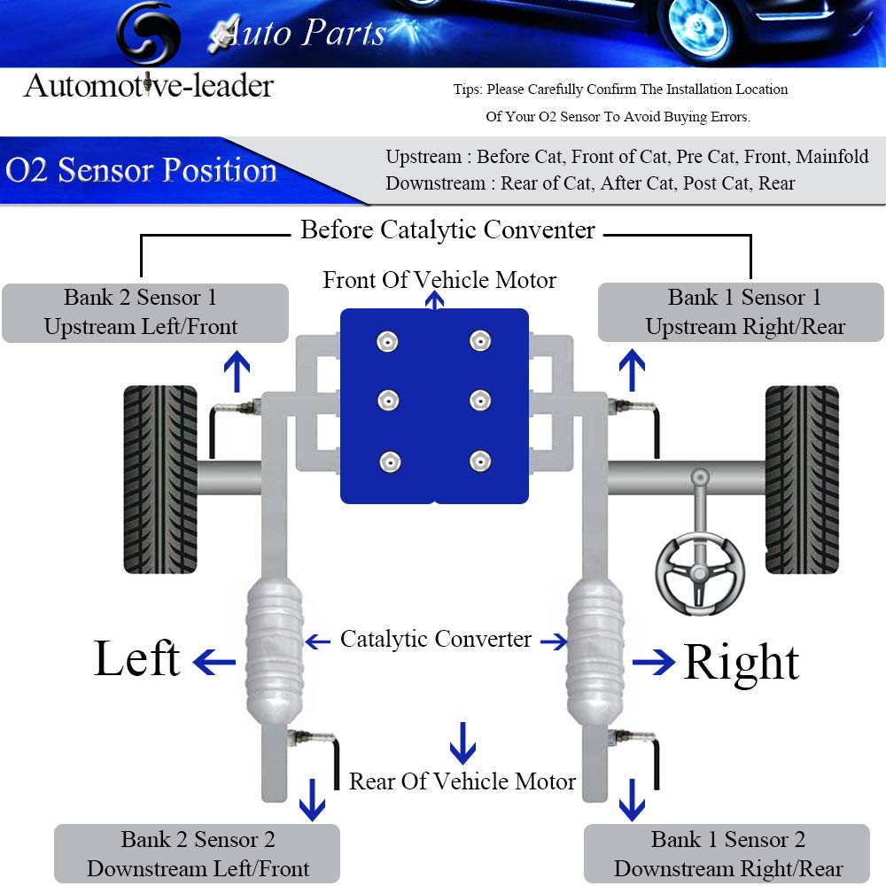 4Pcs Upstream & Downstream Oxygen Sensor I99193