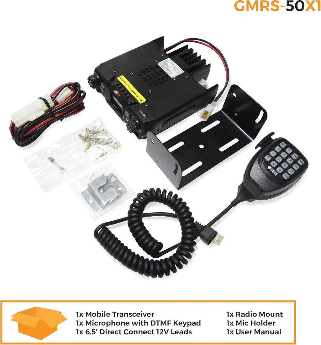 50 Watt GMRS Two-Way Radio with Dual Band Scanning Receiver Z768
