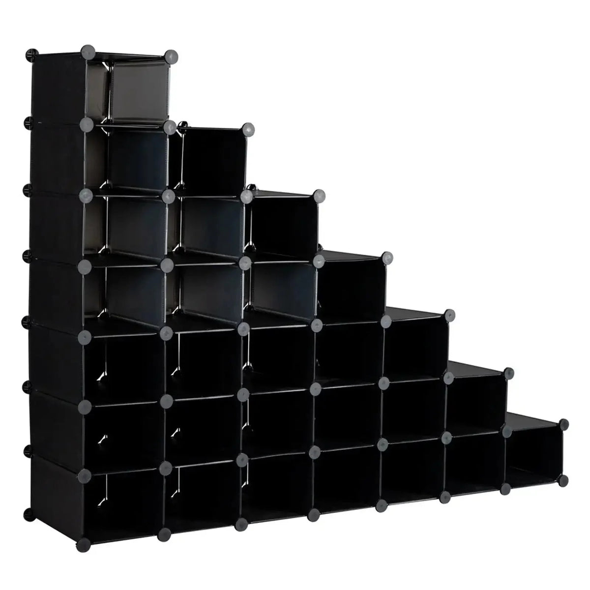 7-Tier 28-Pair Plastic Shoe Rack Z48397