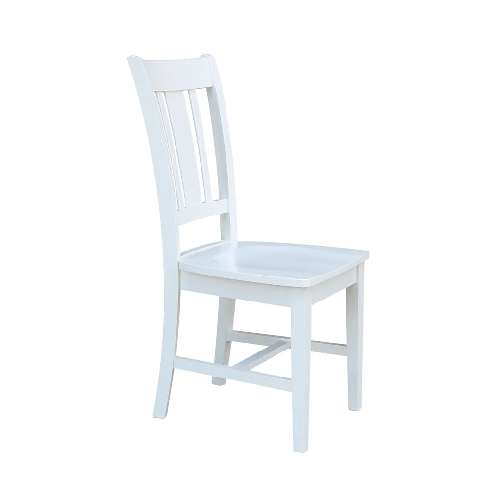 White Solid Wood Splatback Chairs Set of 2 K225813