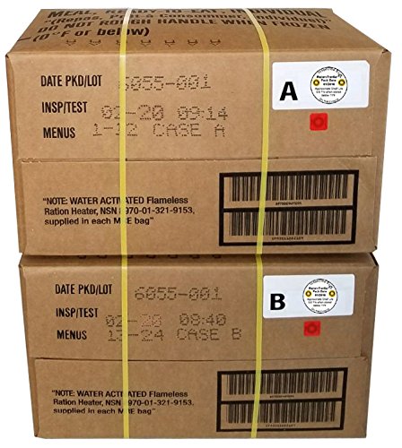 24 Meals MRE Case with 2020 Inspection Date U420641