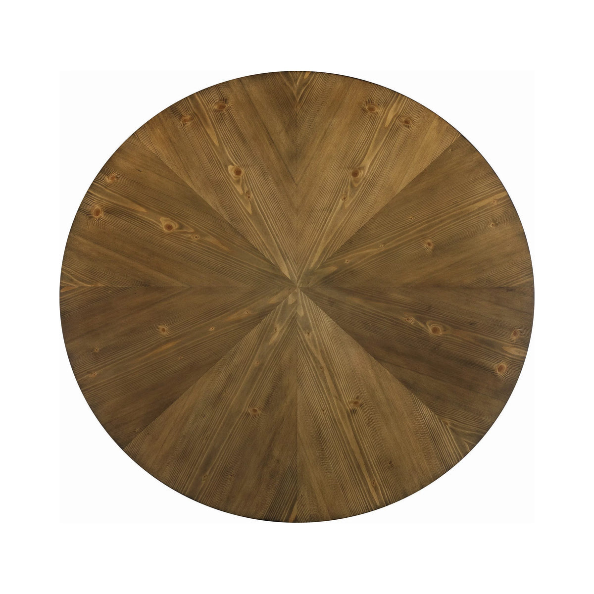Round Coffee Table Dark Brown and Black Q285016