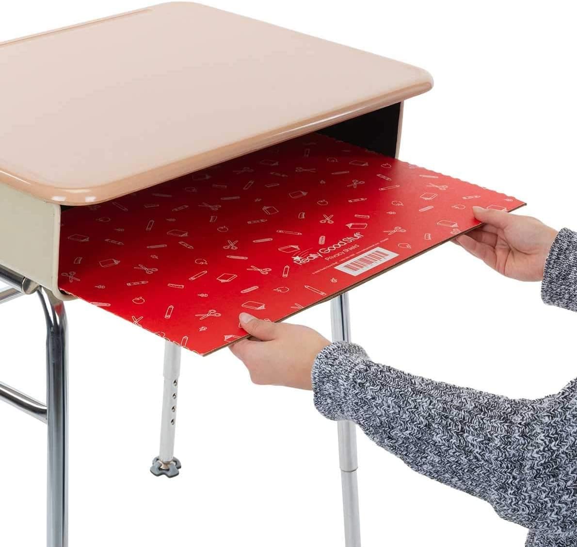 Set of 12 Matte Privacy Shields for Student Desks D7372