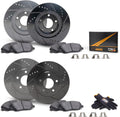 Front and Rear Brake Rotors with Carbon Ceramic Pads L273