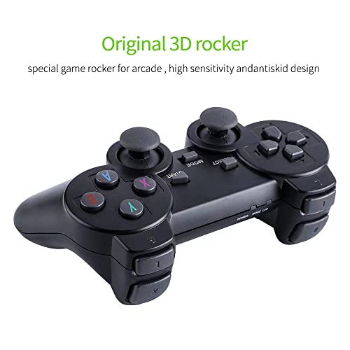 Wireless Retro Gaming Console with Dual 2.4G Wireless Controllers (64G) M45167