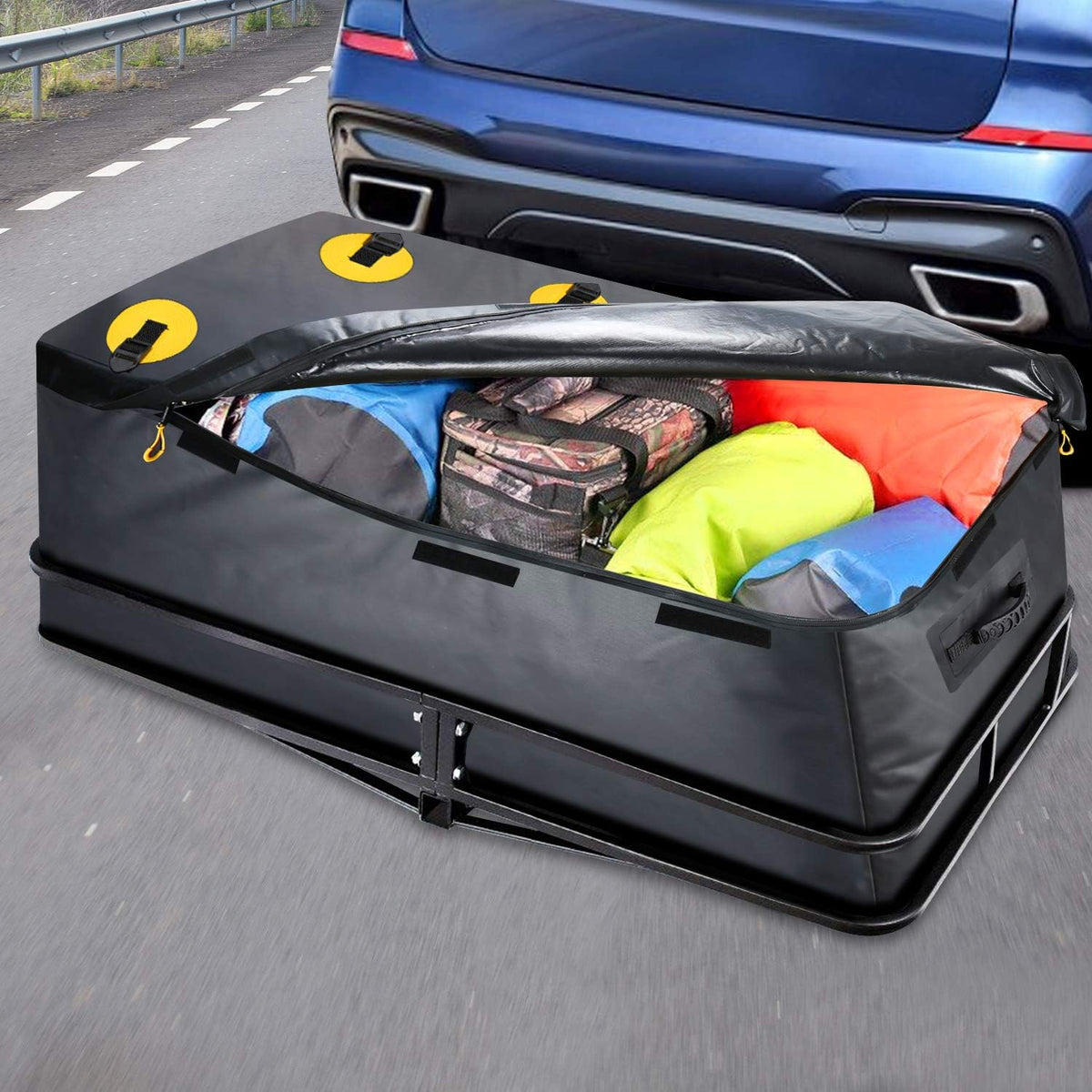 100% Waterproof 22 Cu Ft Cargo Carrier Bag with 6 Reinforced Straps P20862