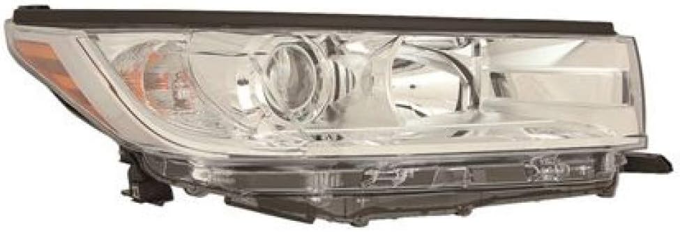 Passenger Side Headlight Assembly with Smoked Chrome Accent Z4548