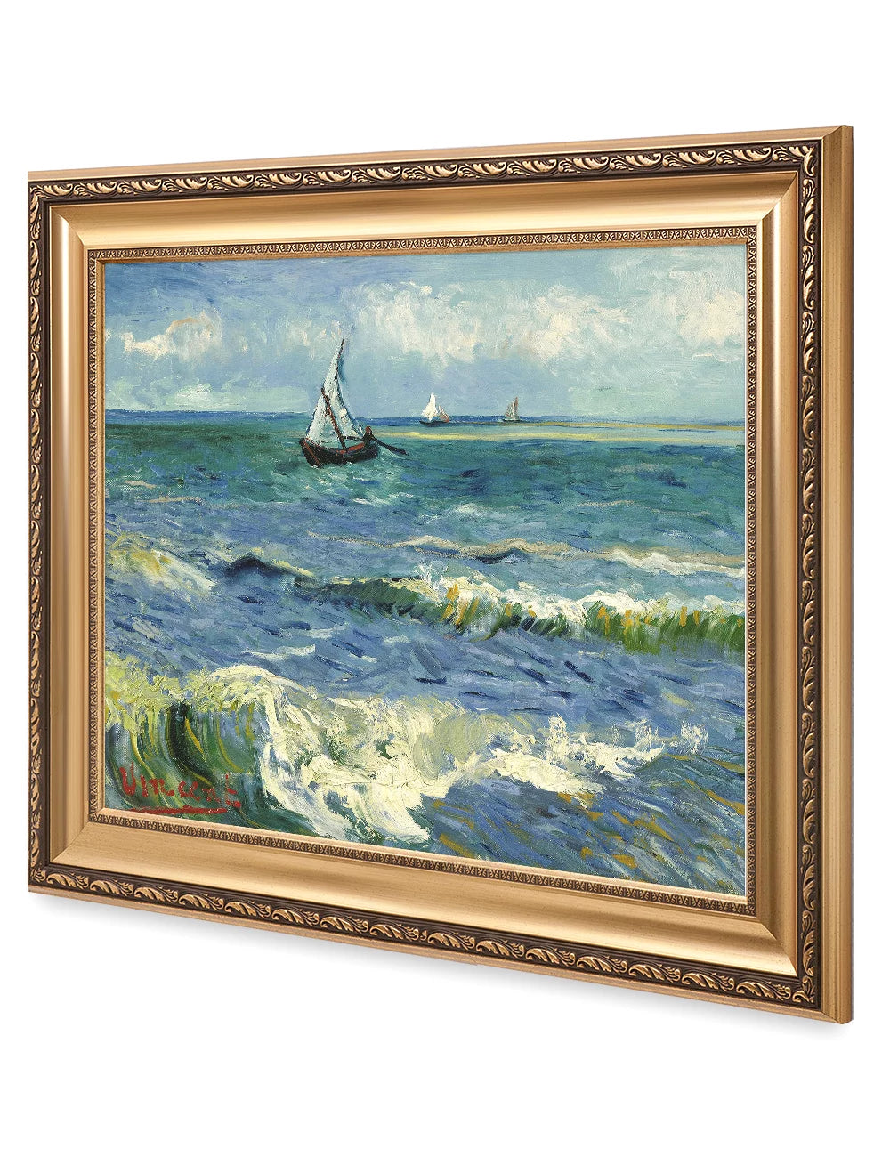 Giclee Print on Canvas Framed Wall Art 30x26 K226