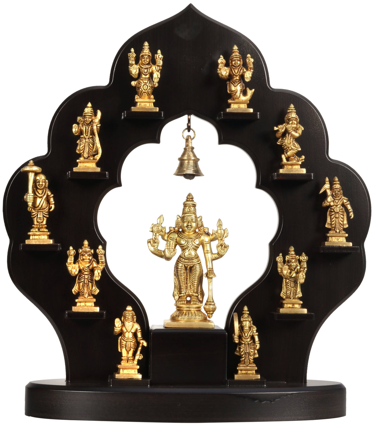 Brass and Wood Dashavatara W20421