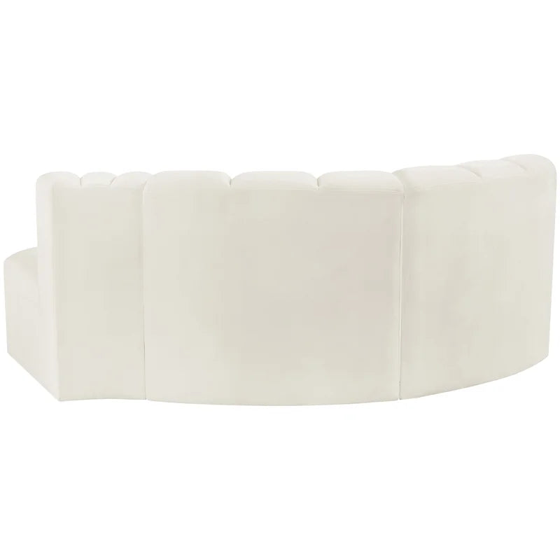 Cream Velvet Modular Sofa F66220