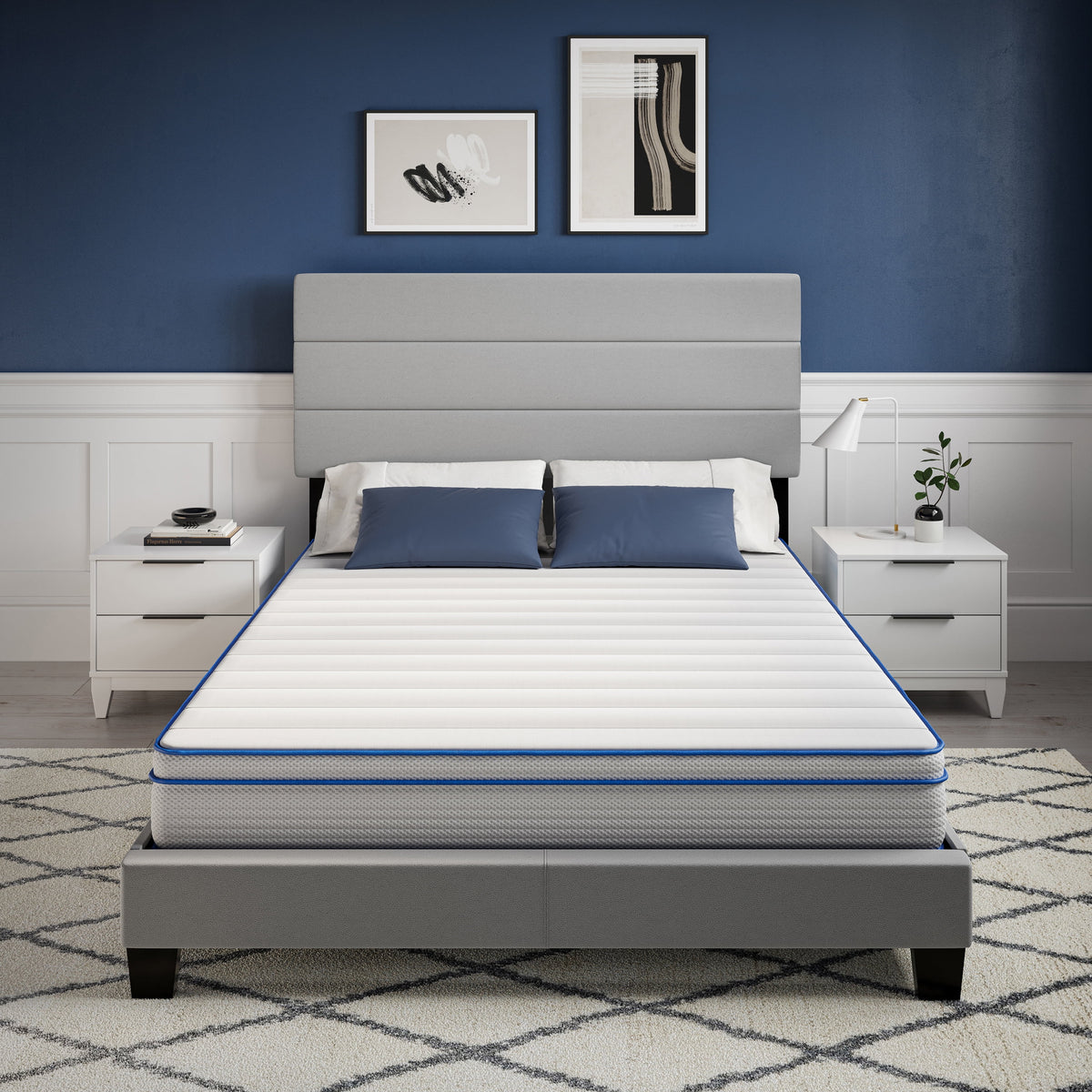 8 Hybrid Memory Foam Innerspring Mattress, Medium Firm, Full Z8484