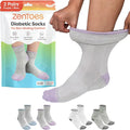 Breathable Diabetic Socks with Arch Support, 2 Pairs, Medium P998