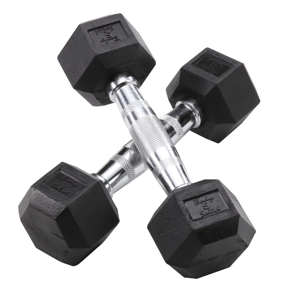 Dumbbell Rack with 5-25 lbs Rubber Dumbbell Set T96627