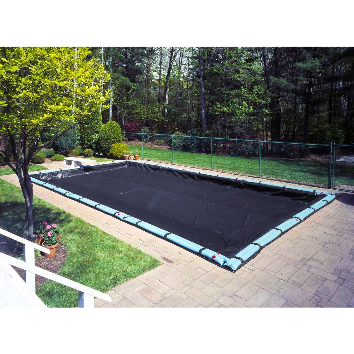 Imperial Blue 30 ft. x 50 ft. Rectangular Winter Pool Cover D4434