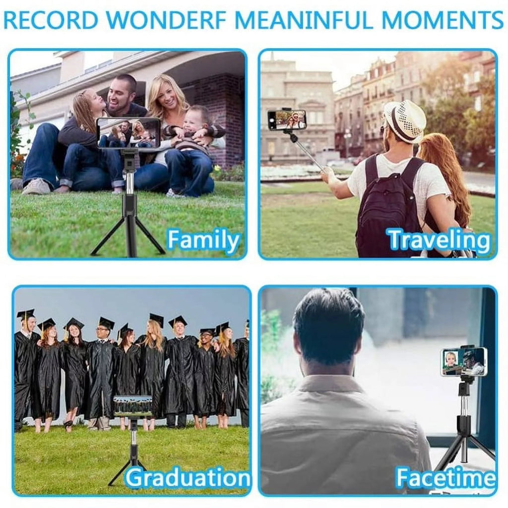 Wireless Selfie Stick Tripod with Remote Shutter Y14047