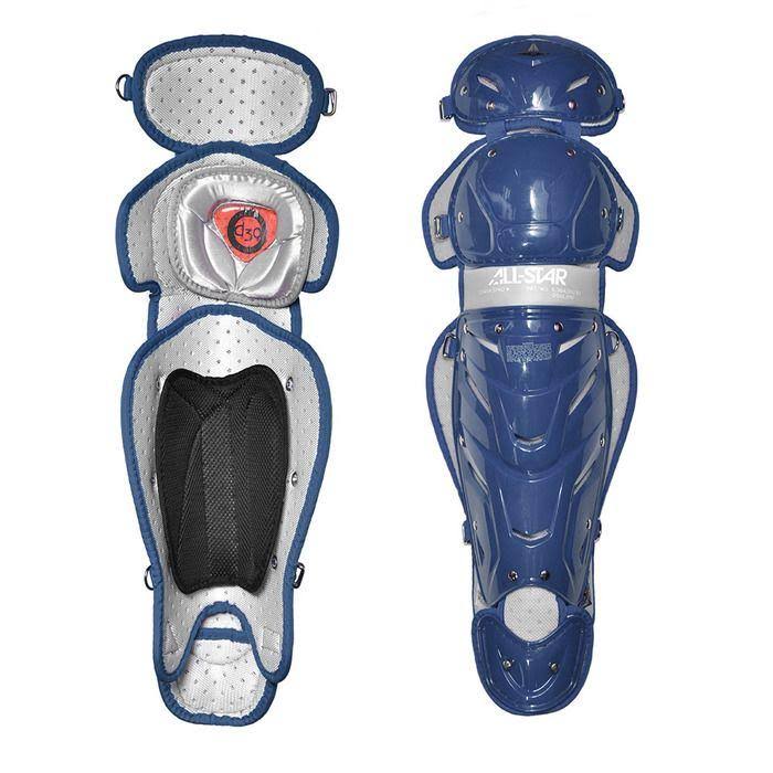 14.5x22 Softball Leg Guards in White/Dark Green Q3594