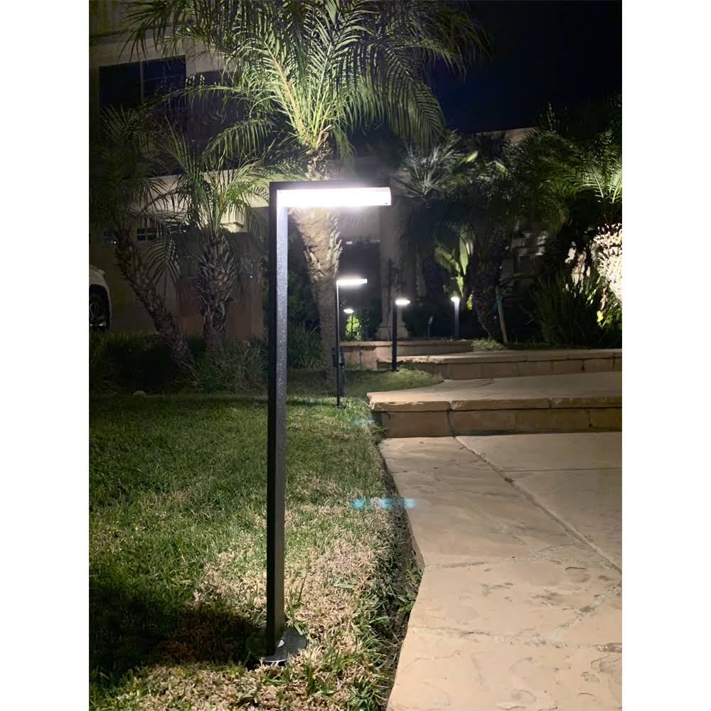 Black Stainless Steel Directional Path Light LED Bollard Landscape Lighting A675