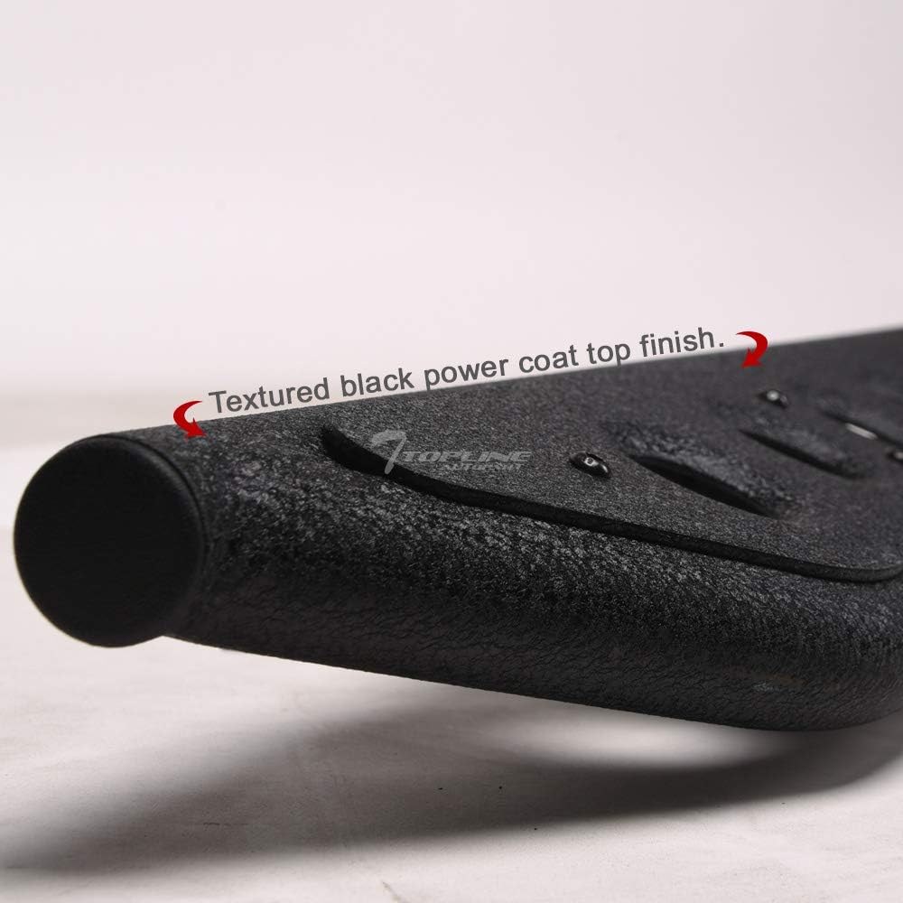 Textured Black Rock Slider Side Step Rail Nerf Bars H97408