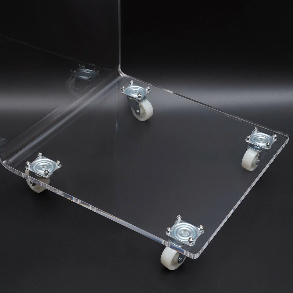 Transparent Acrylic C Shape Sofa Side Table K996387