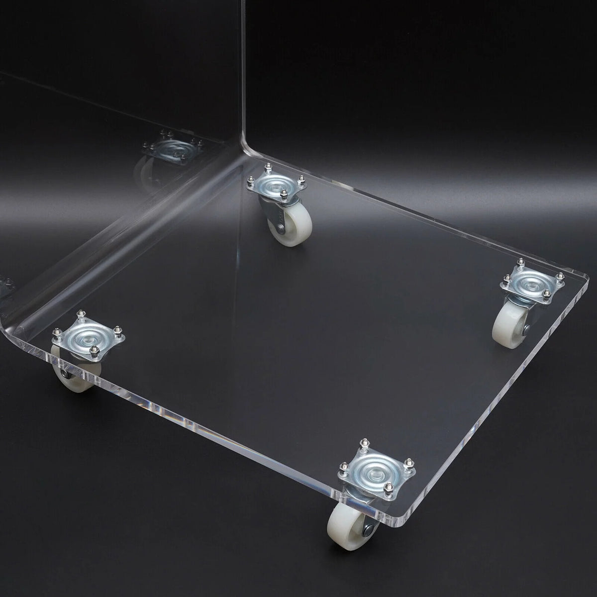 Transparent Acrylic C Shape Sofa Side Table K996387