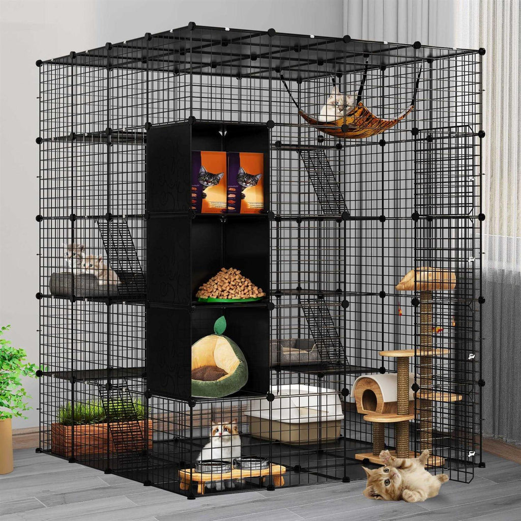 Large 5-Tier Cat Cage with Hammock T38194