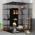 Large 5-Tier Cat Cage with Hammock T38194