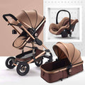 Multifunctional 3 in 1 Baby Stroller High Landscape Folding Carriage Shock Absorption Newborn Stroller C10925