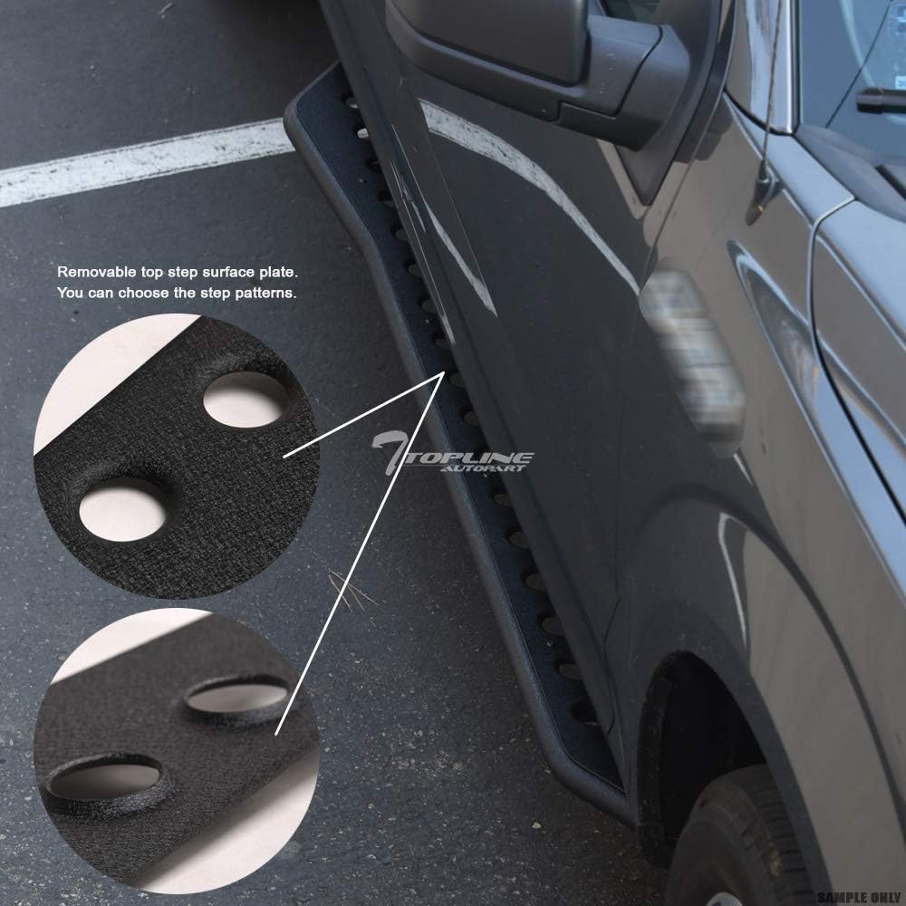 Textured Black Rock Slider Side Step Rail Nerf Bars H97408