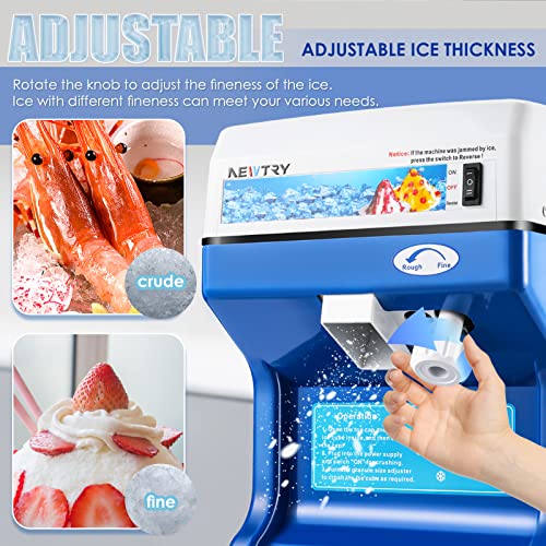 Commercial Electric Ice Shaver Snow Cone Maker 260lb/h N33502