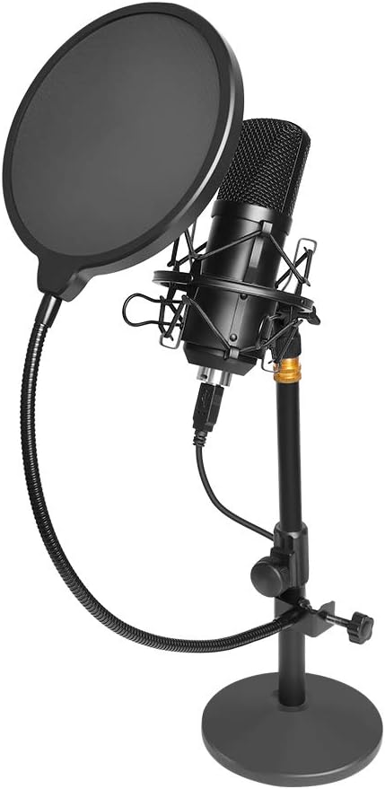 Blue Blackout XLR Condenser Microphone with Pop Filter & 20' XLR Cable Y298258