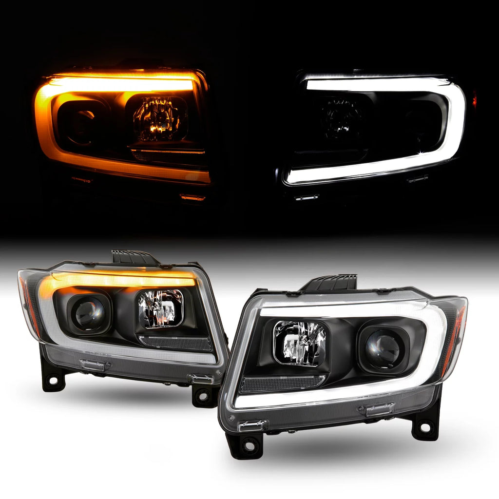 Black Projector Headlights Pair Left + Right M126
