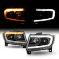 Black Projector Headlights Pair Left + Right M126