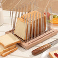 Stainless Steel Bread Slicer Guide with Beechwood Bread Cutting Board V72057