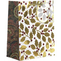 120 Pieces Matte Christmas Gift Bags with Foil & Glitter F354663