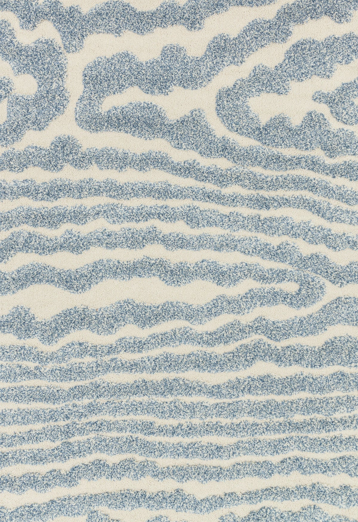 Ivory Lt. Blue Rug R24206