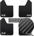 4pcs Carbon Fiber Mud Flaps with Hardware D124