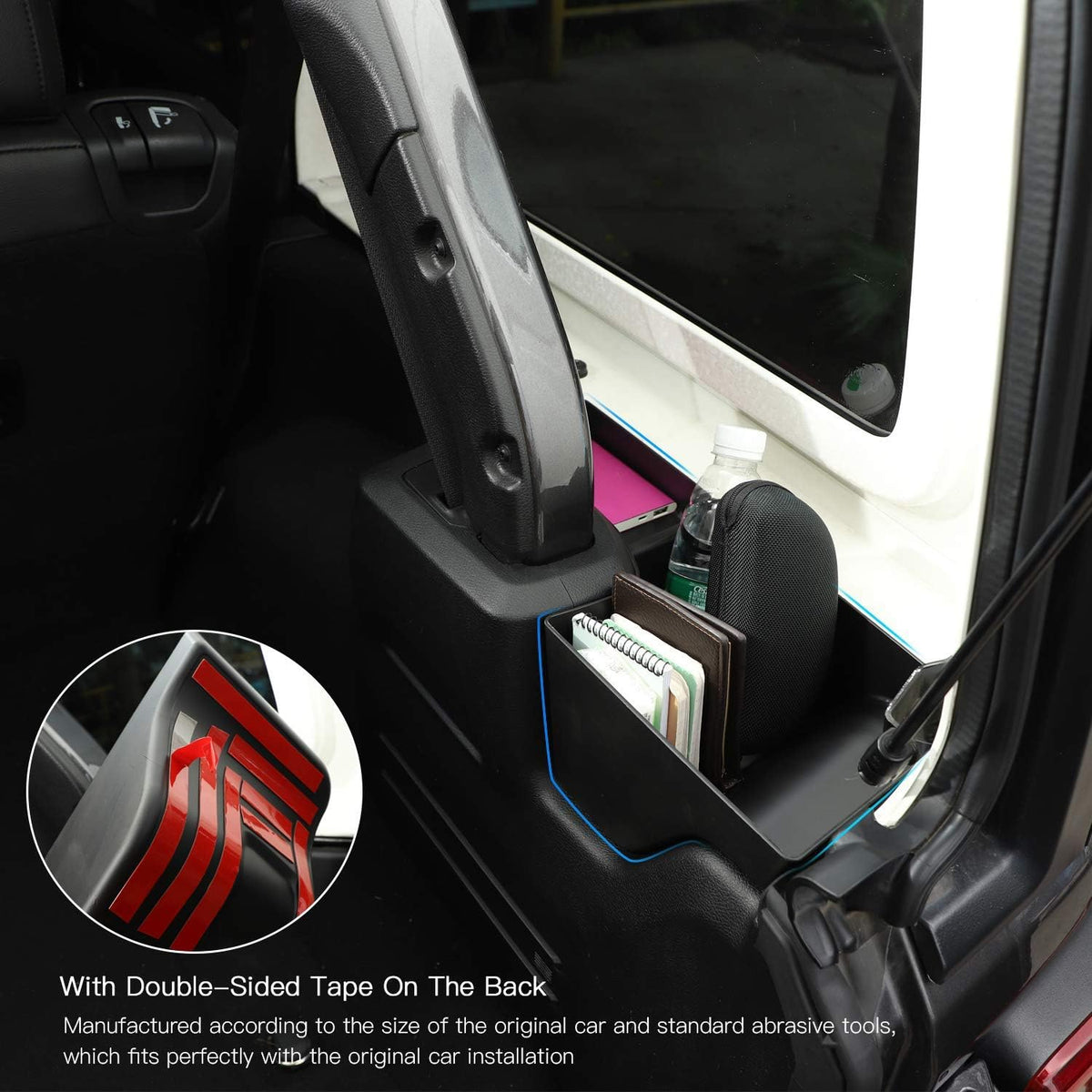 Trunk Storage Tray Organizers Rear Cargo Side Box Pack of 2 H4379