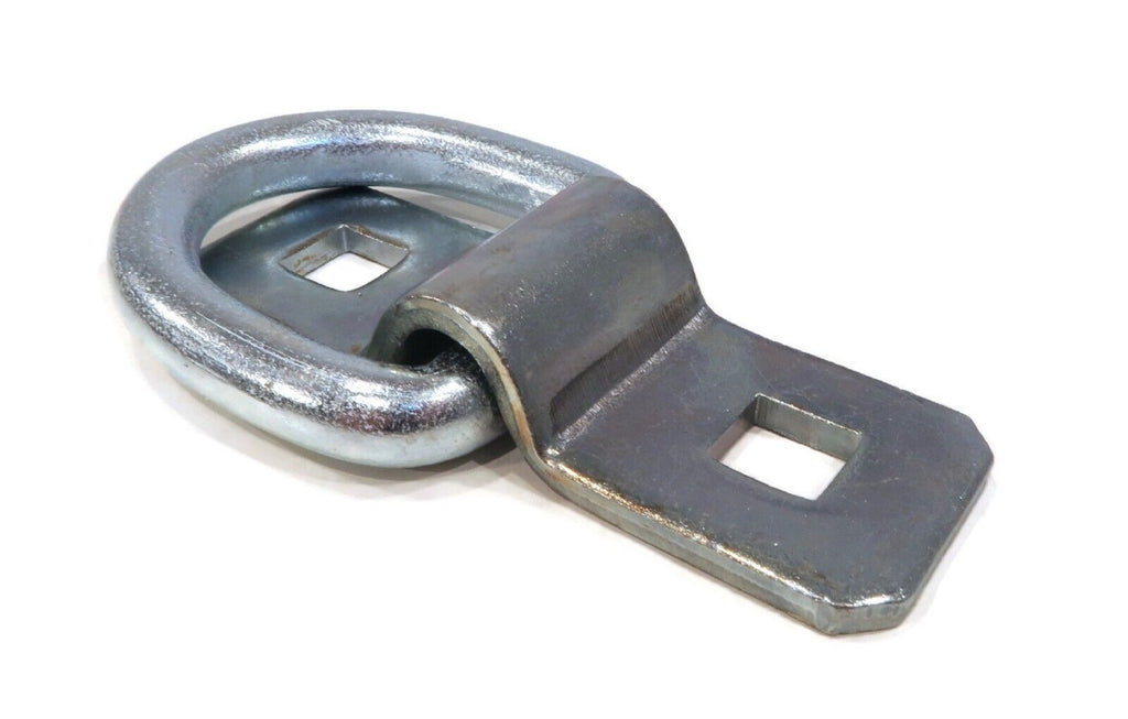 12-Pack 3/8" Steel D Ring Rope Tie Downs for Trailer Flatbed Truck Anchor Cargo Z195968