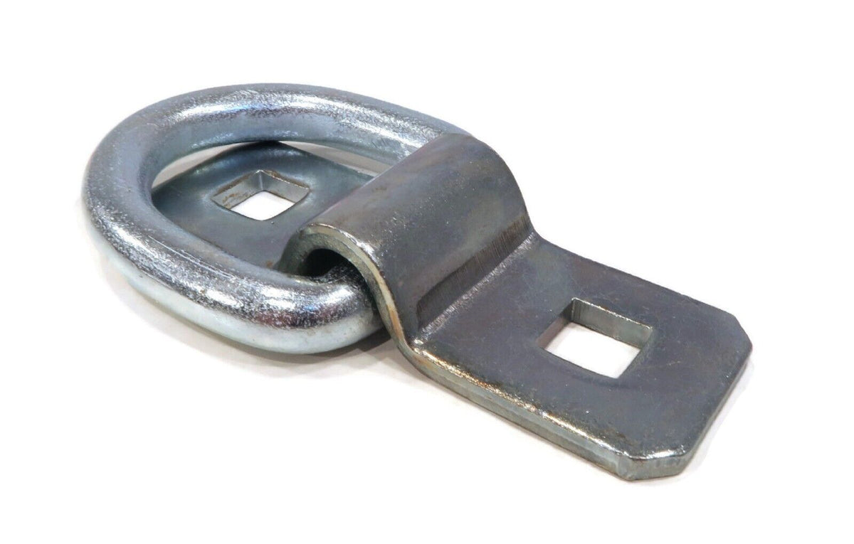 12-Pack 3/8" Steel D Ring Rope Tie Downs for Trailer Flatbed Truck Anchor Cargo Z195968