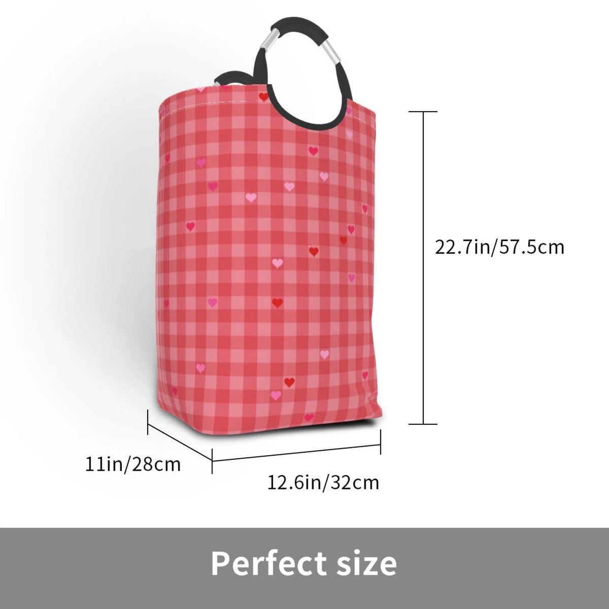 Foldable Laundry Hamper with Handles, 50L L2315