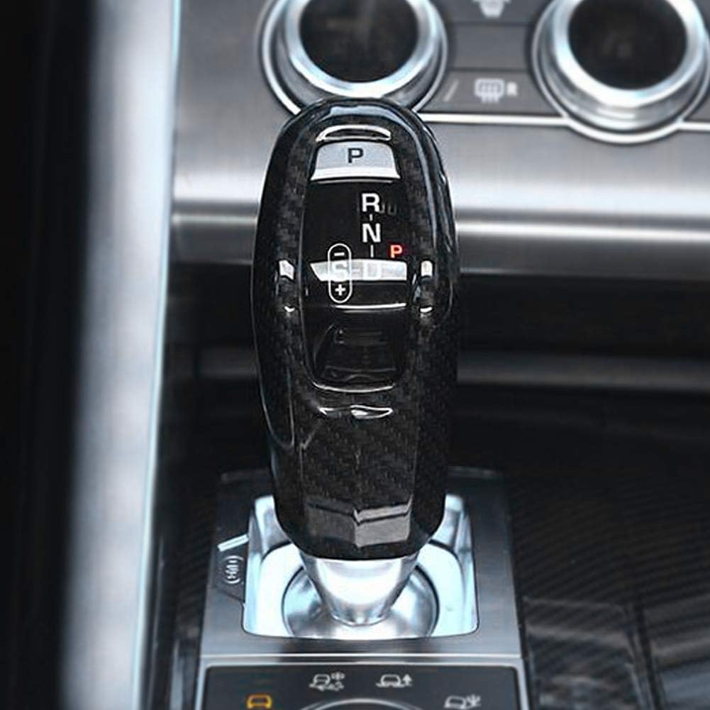 Carbon Fiber Car Gear Shift Knob Cover Trim Pack of 2 H465